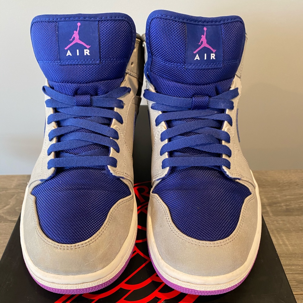 Jordan Athletic Shoes Blue and Gray